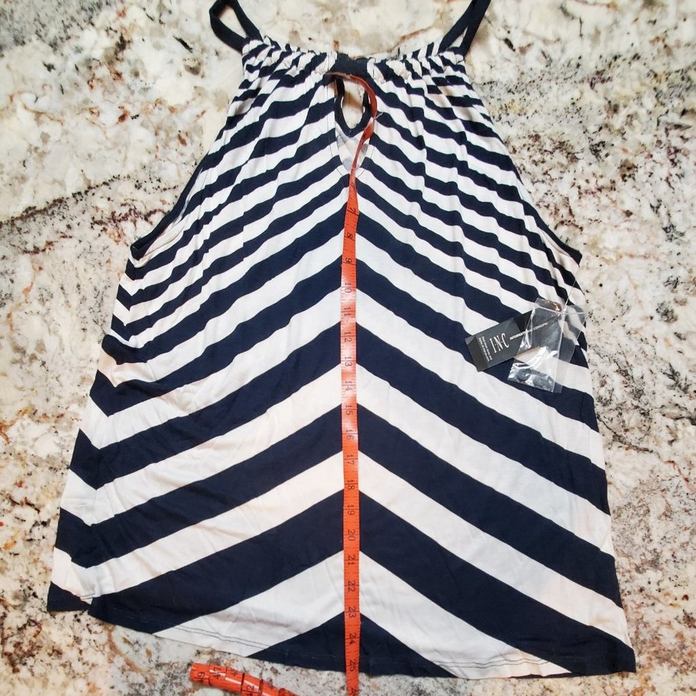 INC NWT Striped sleeveless top - Picture 5 of 7